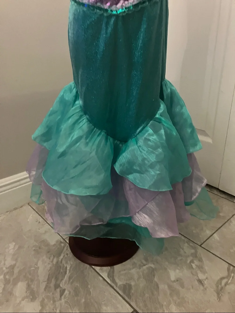 Disney Girls Ariel Costume Dress Up Halloween Birthday Play | 5-6